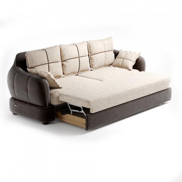 Диван 3-х местный Неаполь Tesoro темно-коричневый (эз) / Chiaro 20