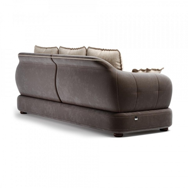 Диван 3-х местный Неаполь Tesoro темно-коричневый (эз) / Chiaro 20