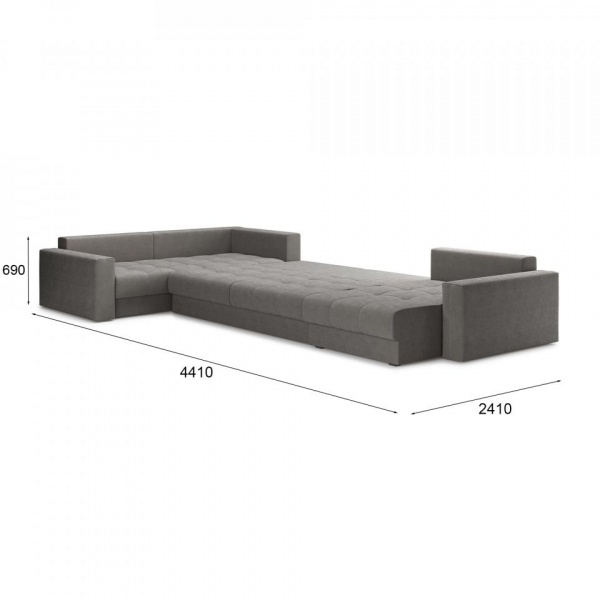 Диван угловой П-образный Дензел Velutto 32