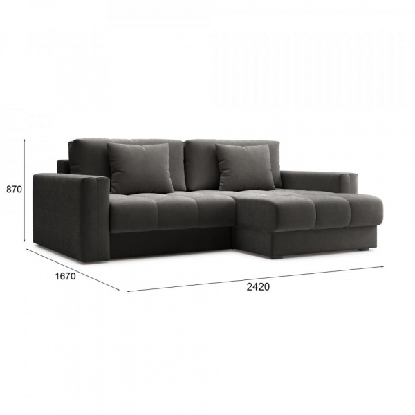 Диван угловой Дензел Velutto 32