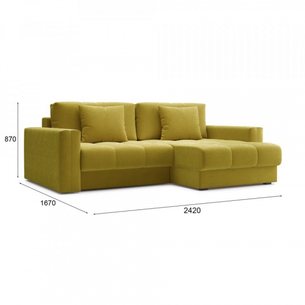 Диван угловой Дензел Velutto 28