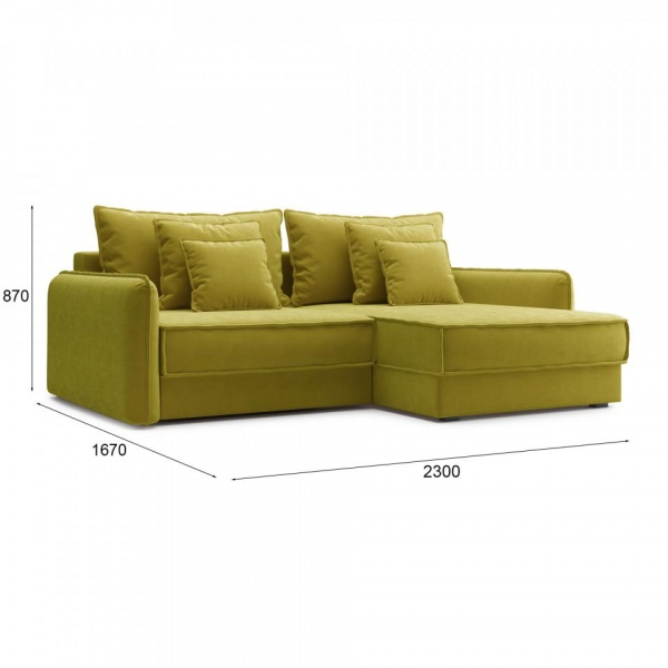 Диван угловой Кросби Velutto 28