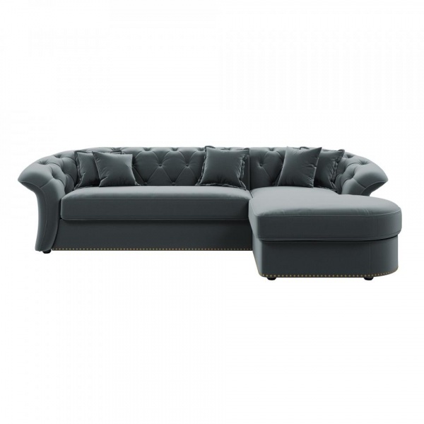 Диван угловой правый Гермес Velutto 53