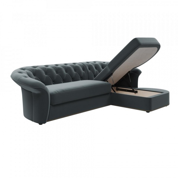 Диван угловой правый Гермес Velutto 53