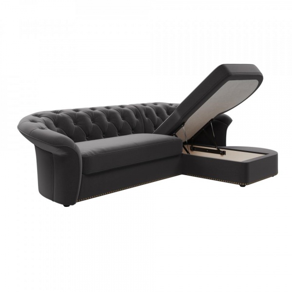 Диван угловой правый Гермес Velutto 32