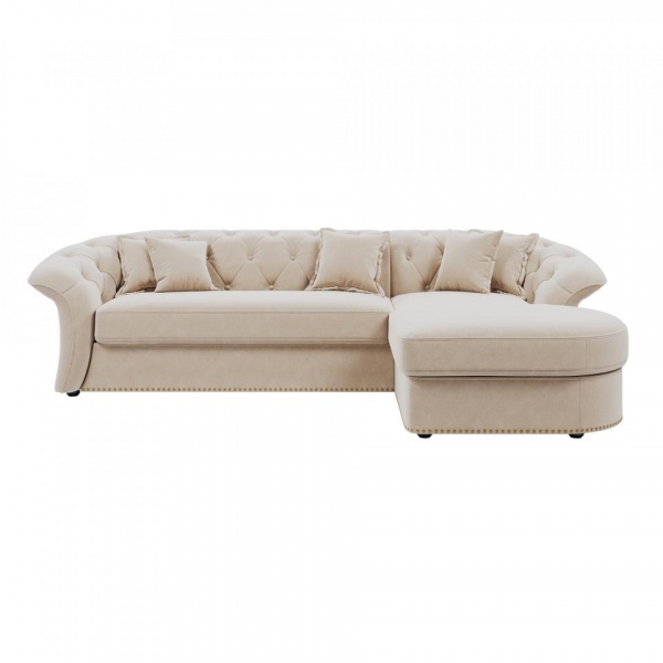 Диван угловой правый Гермес Velutto 04