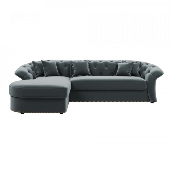 Диван угловой левый Гермес Velutto 53