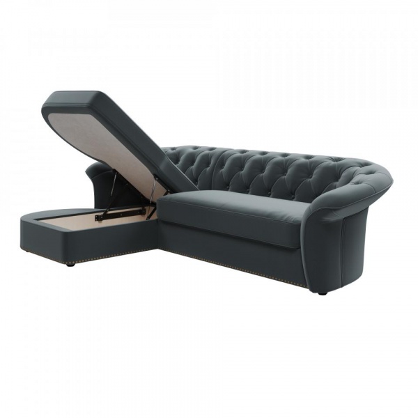 Диван угловой левый Гермес Velutto 53