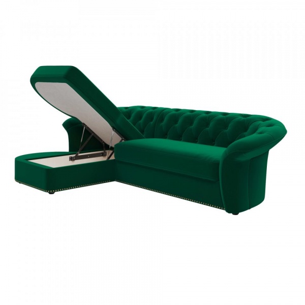 Диван угловой левый Гермес Velutto 33