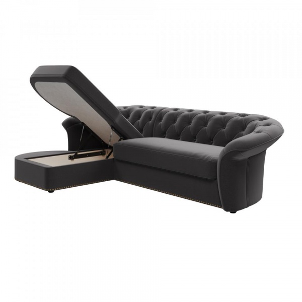 Диван угловой левый Гермес Velutto 32