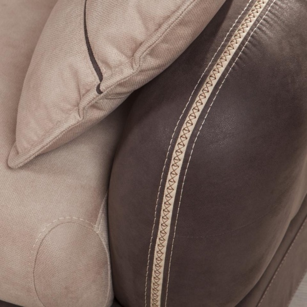 Диван угловой левый Неаполь Tesoro темно-коричневый (эз) / Chiaro 20