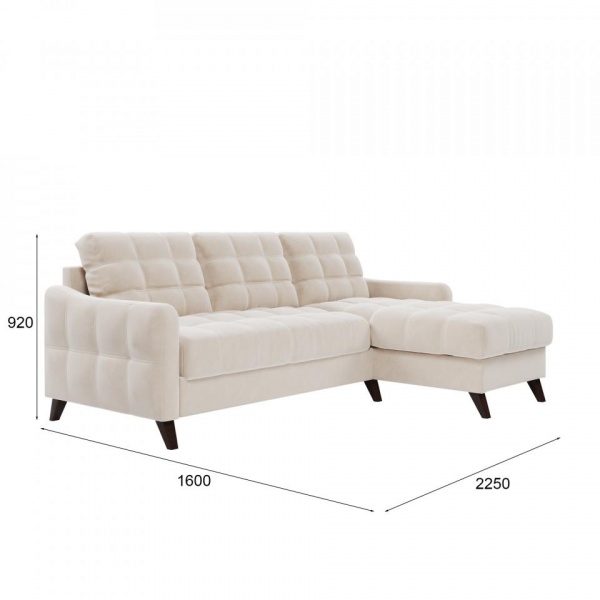 Диван угловой Бремен Velutto 04