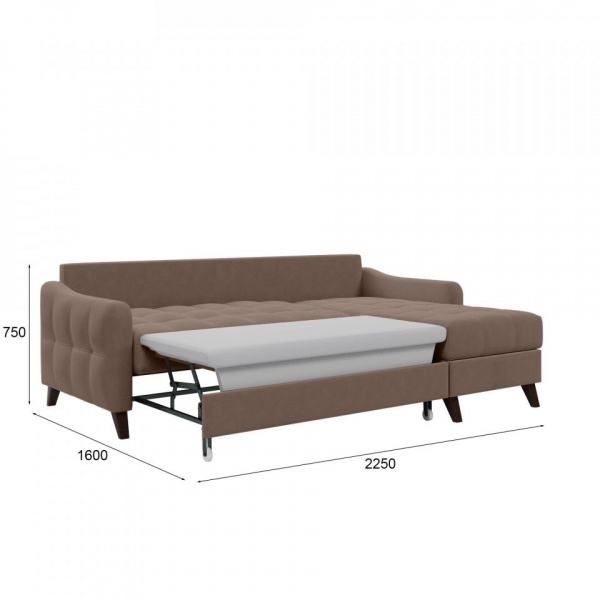 Диван угловой Бремен Velutto 23