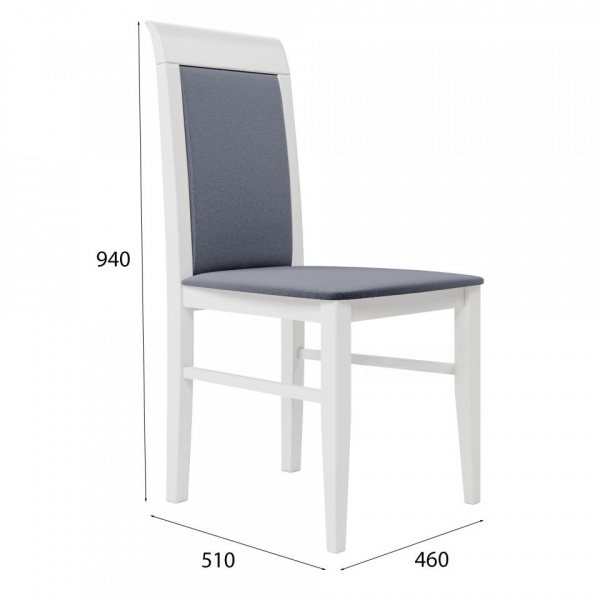 Стул Алла Эмаль белая / Velutto 32