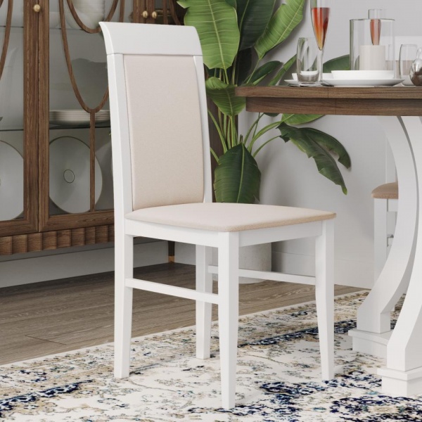 Стул Алла Эмаль белая / Velutto 04