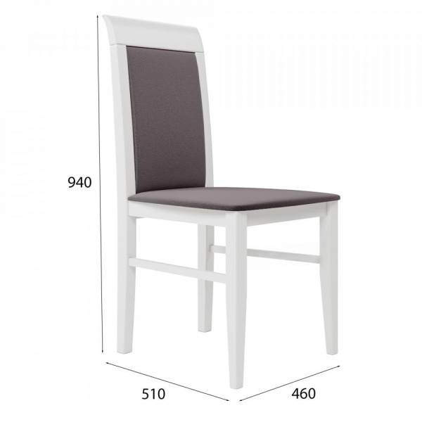 Стул Алла Эмаль белая / Velutto 08