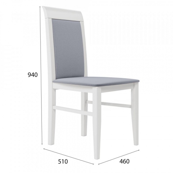 Стул Алла Эмаль белая / Velutto 52