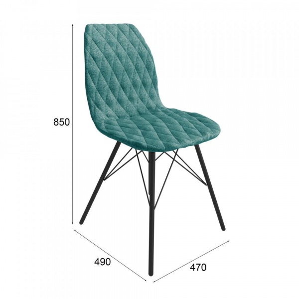 Стул Алтея Черный муар / Sherlock 673