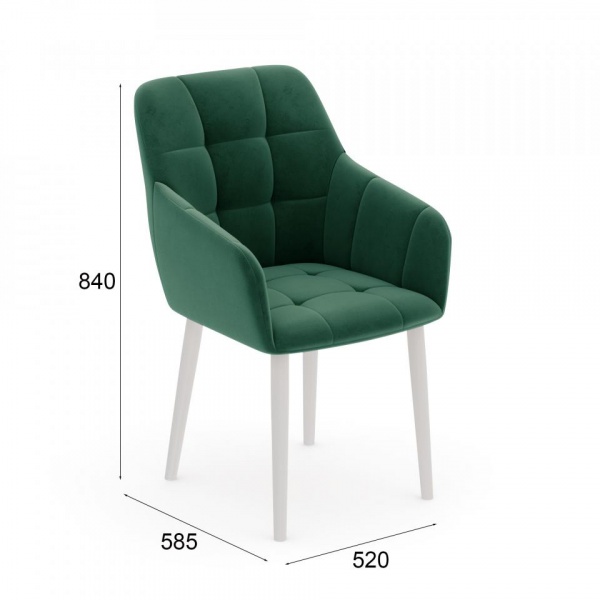 Стул Джером Белый / Velutto 33