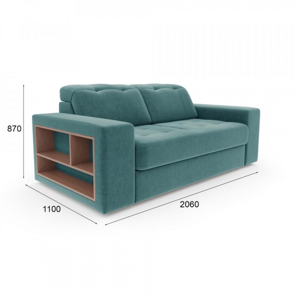 Диван прямой Лондон левый Formula 696 Вариант 1