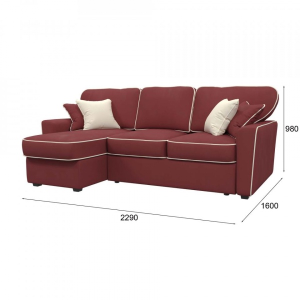 Диван угловой левый Бенедикт Premier 13