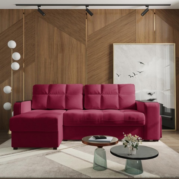 Диван угловой левый Киль-4 с пуфом Velutto 29