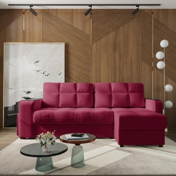 Диван угловой правый Киль-4 с пуфом Velutto 29