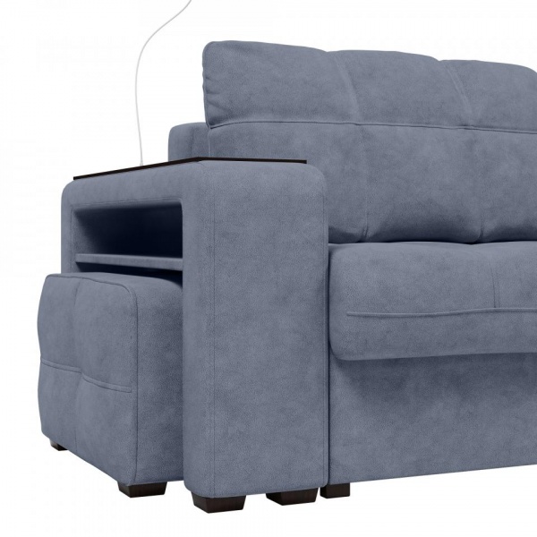 Диван угловой правый Киль-4 с пуфом Kashemir 796