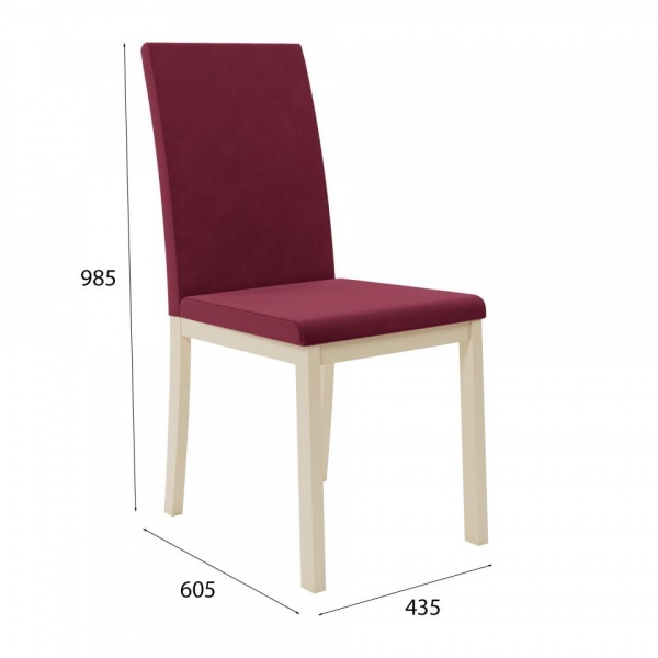 Стул Сканди Эмаль слоновая кость / Velutto 29