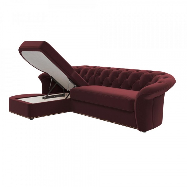 Диван угловой левый Гермес Velutto 29