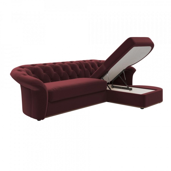 Диван угловой правый Гермес Velutto 29