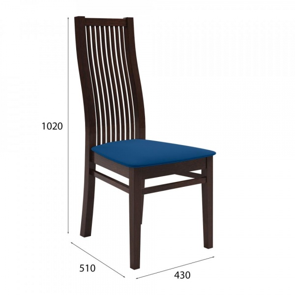 Стул Марио 044 Орех 2 / Velutto 26