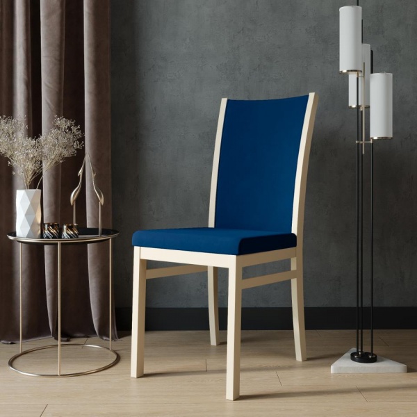 Стул Норд Эмаль слоновая кость / Velutto 26