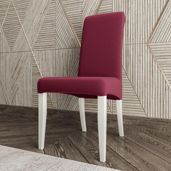 Стул Остин 02 Эмаль белая / Velutto 29