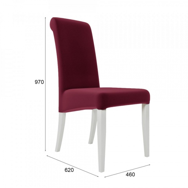 Стул Остин 02 Эмаль белая / Velutto 29