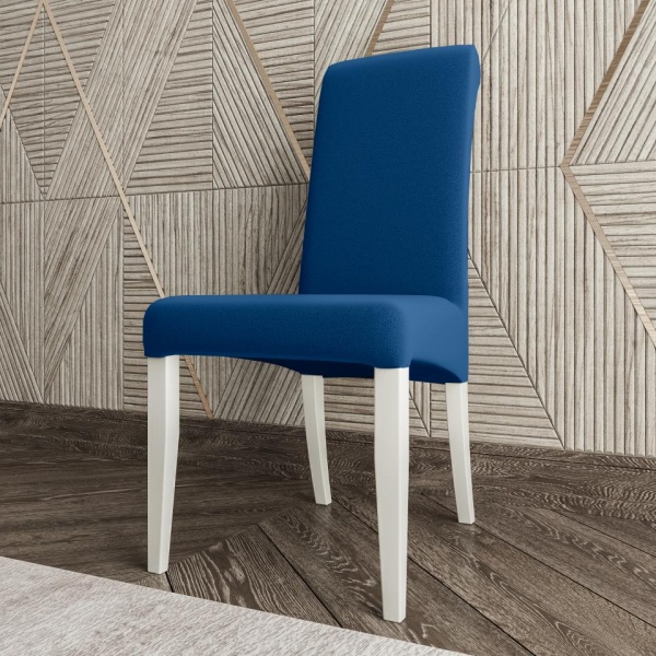 Стул Остин 02 Эмаль белая / Velutto 26