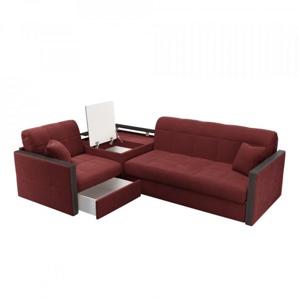 Диван угловой с баром Бристоль 1,6 Velutto 29