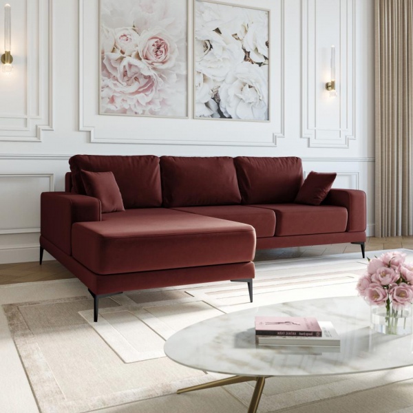 Диван угловой левый Мемфис Velutto 29