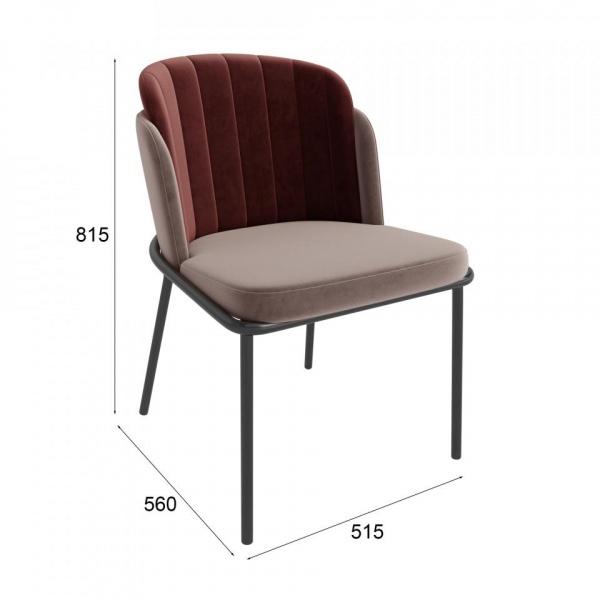 Стул Кеннет Чёрный / Velutto 22 / Velutto 29