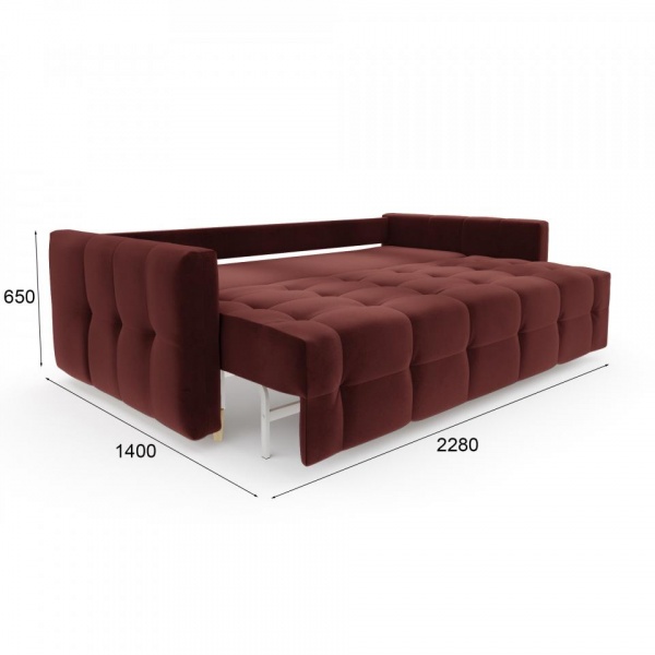 Диван Лагос с пружинным блоком 512 Velutto 29