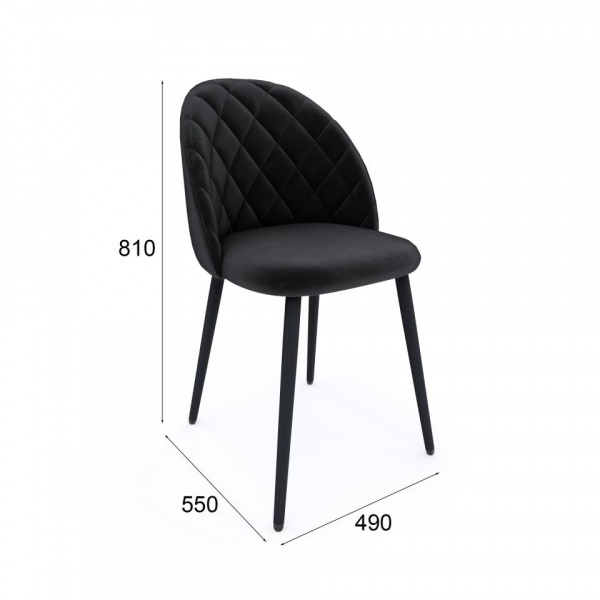Стул Кристоф Чёрный / California 999