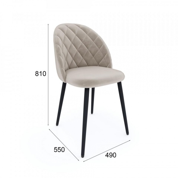 Стул Кристоф Чёрный / California 102