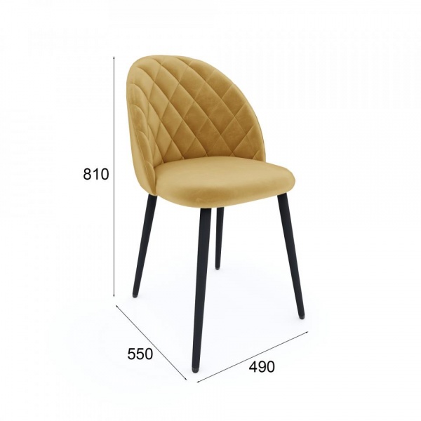 Стул Кристоф Чёрный / California 560