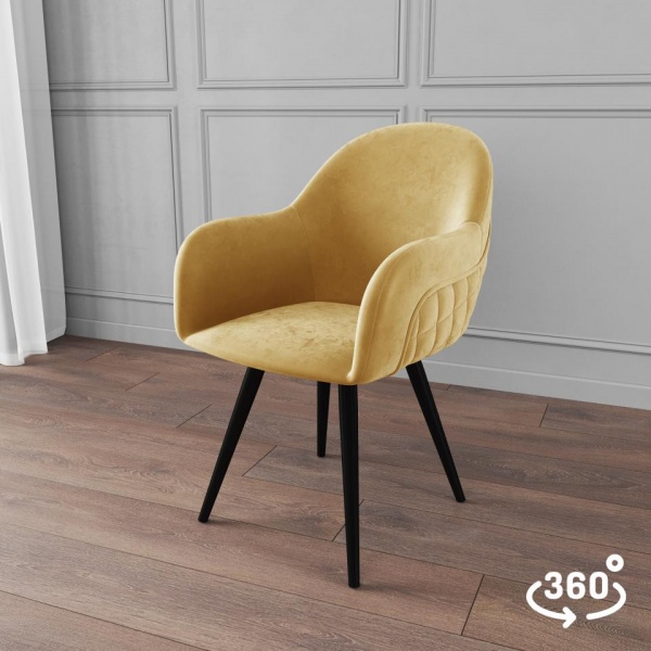 Стул поворотный Майкл 360° Чёрный / California 560