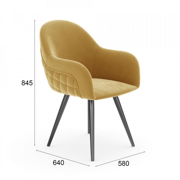 Стул поворотный Майкл 360° Чёрный / California 560