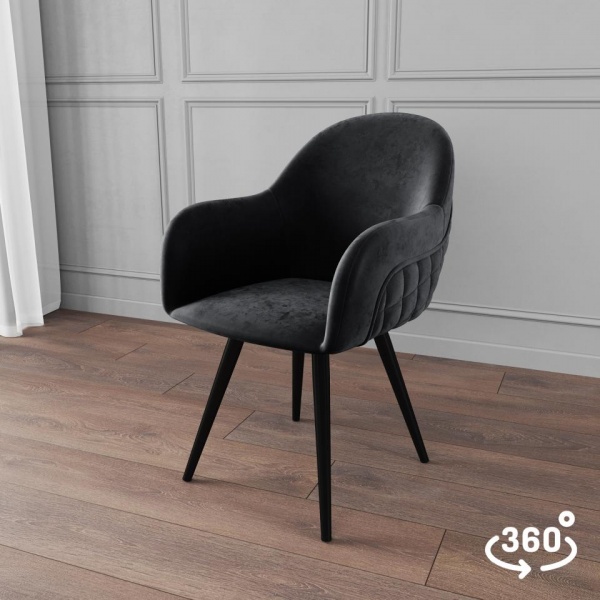 Стул поворотный Майкл 360° Чёрный / California 999