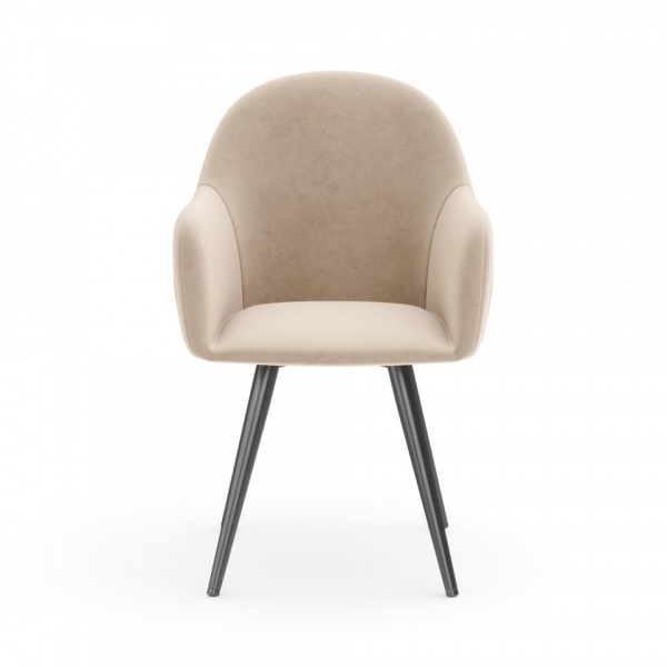 Стул поворотный Майкл 360° Чёрный / Velutto 04