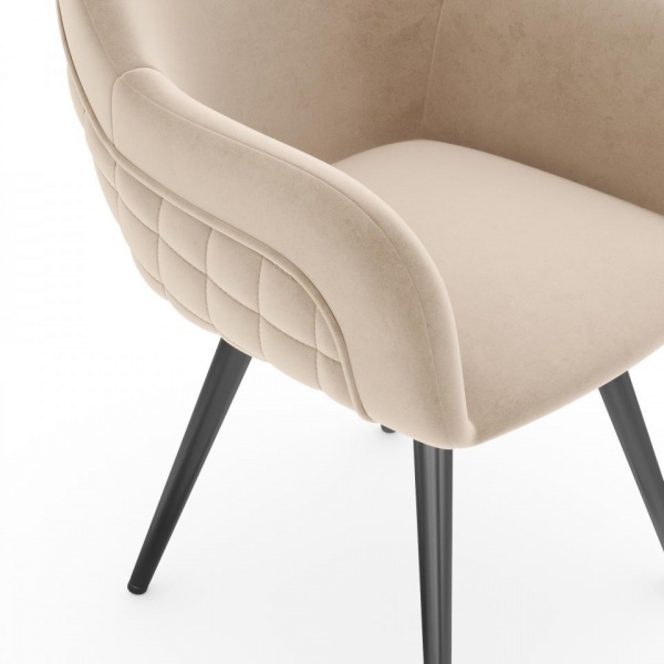 Стул поворотный Майкл 360° Чёрный / Velutto 04