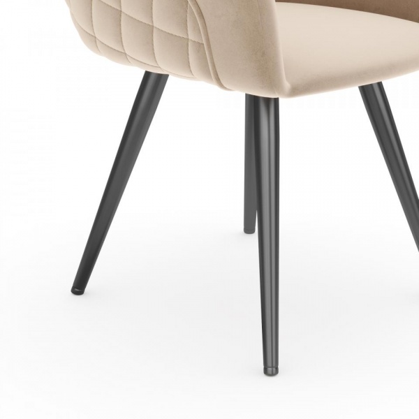 Стул поворотный Майкл 360° Чёрный / Velutto 04