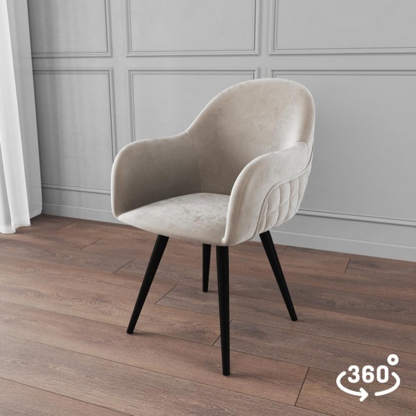 Стул поворотный Майкл 360° Чёрный / California 102